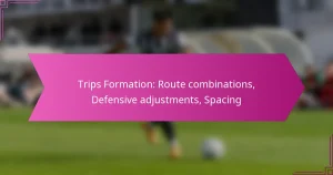 Trips Formation: Route combinations, Defensive adjustments, Spacing